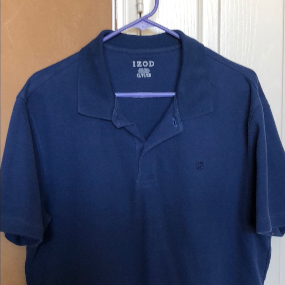 Navy Izod Polo Shirt